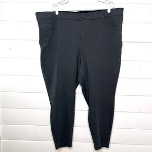 Torrid‎ Skinny Pants High Rise Stretch Zip Fly Ankle Career Gray Womens 28T Tall